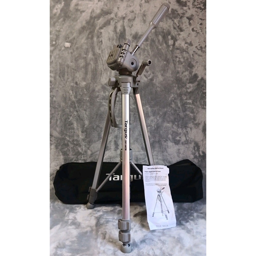 Targus TGT-58TR Camera Camcorder‎ Tripod Bubble Level Quick Release Platform Bag